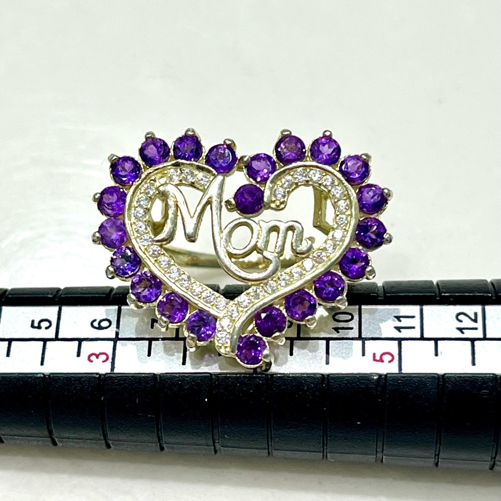 Amethyst 14KGP Ring